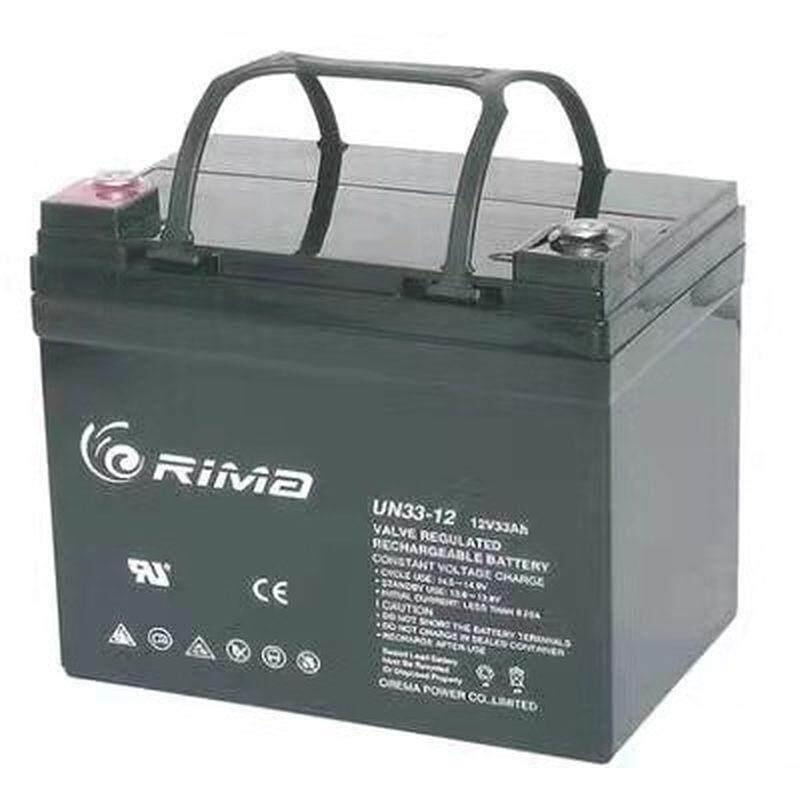 瑞玛RIMA蓄电池UN33-12铅酸免维护12V33AH直流屏UPS消防主机 包邮 - 图1