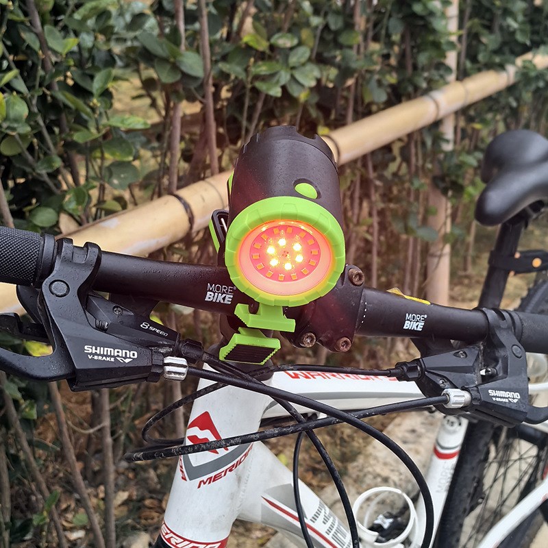 【爱马仕橙】户外防水自行车骑行车灯J三合一磁吸多功能工作灯 - 图0