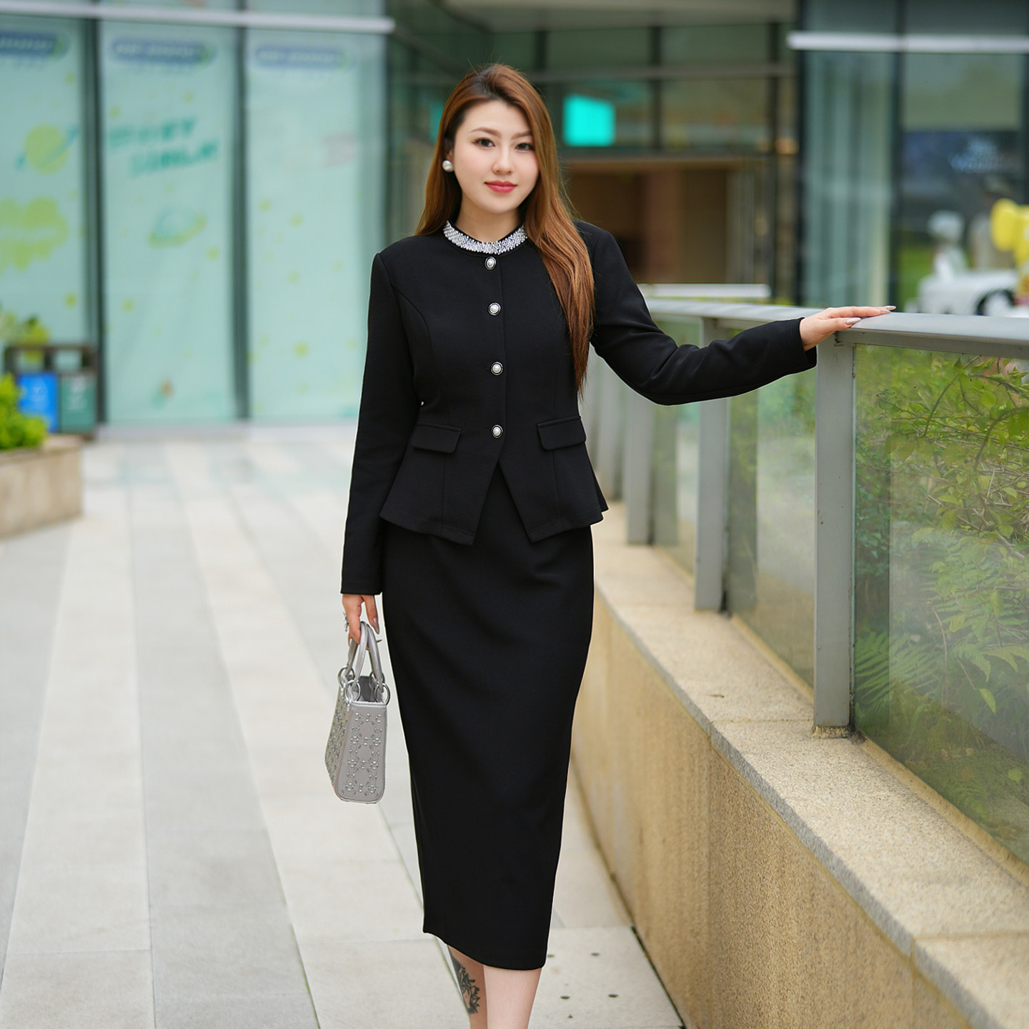 XYD71412/XYD71348贵气感精致大女主优雅风大码上衣半身裙两件套,淘宝优惠券,粉丝福利购,淘宝优惠卷