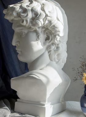大卫石膏像装饰摆件婚庆婚礼文创墙摄影道具素描写生头像画室装饰