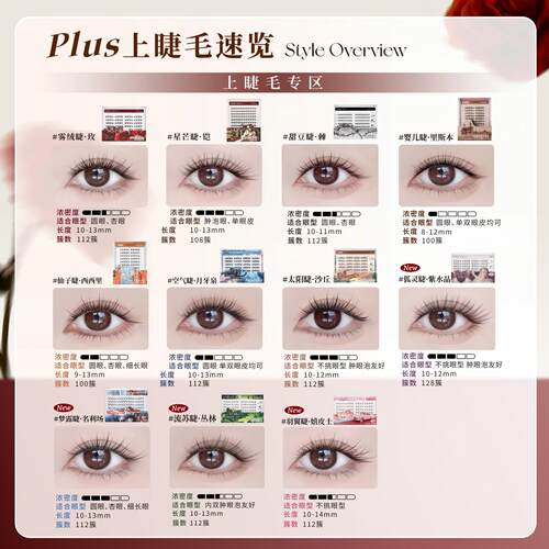 UIMO免胶假睫毛月牙泉里斯本plus升级款婴儿弯大容量囤货装 - 图0