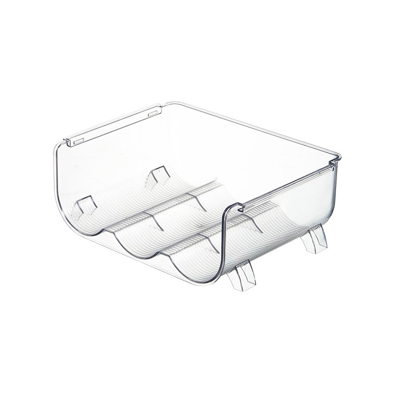 厨房冰箱红酒收纳架置物架家用啤酒饮料储物盒子可叠加透明收纳盒 - 图3