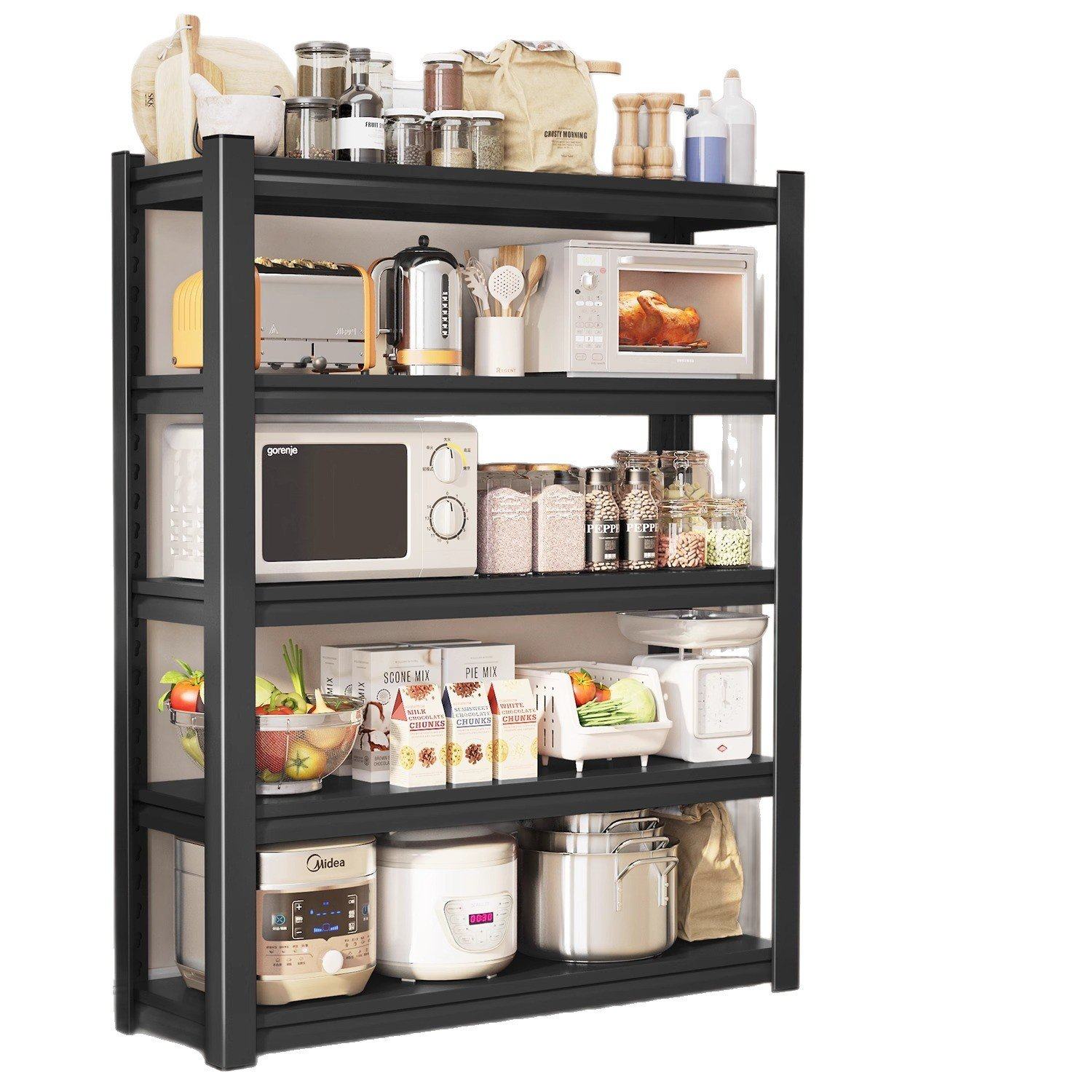 厨房置物架落地多层多功能家用微波炉烤箱锅架收纳架货架橱柜架子,淘宝优惠券,粉丝福利购,淘宝优惠卷