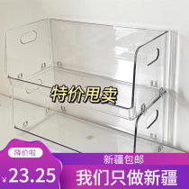 Xinjiang T-type containing box transparent desktop containing finishing box ins wind cosmetic containing box dormitory desktop