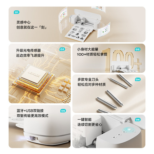 【3c认证 官方正品】乐立克LOKLiK刻字机自动巡边刻字贴纸切割机 - 图1