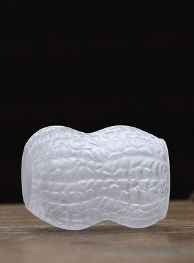 琉璃花生茶杯f茶具摆件居家客厅茶室茶席桌面书房摆放毛笔笔洗用