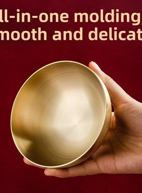 极速全铜供碗金饭碗家用仙家财神黄铜供J水碗佛碗佛堂佛前菩萨供