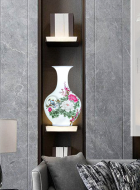 新品景德镇陶瓷器小m花瓶插花现代新中式客厅家居博古架酒柜装饰