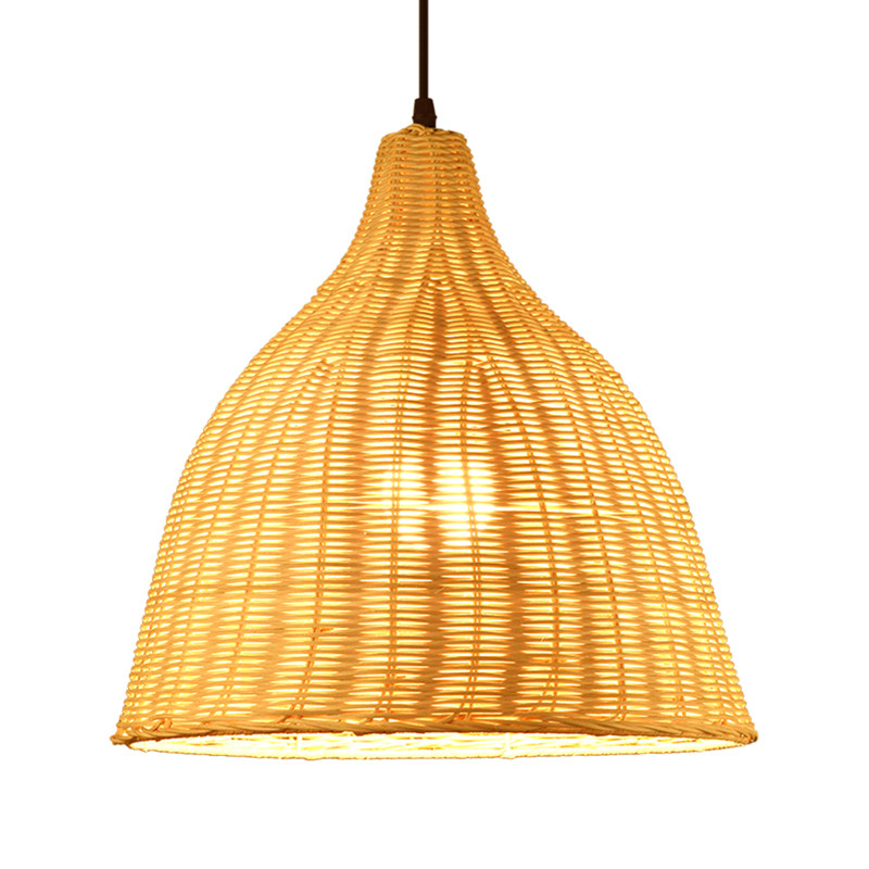 新中式吊灯东南亚藤编创意竹艺餐厅店饭店民宿灯罩复古风装饰灯饰,淘宝优惠券,粉丝福利购,淘宝优惠卷