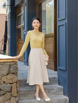 2023 autumn and winter style half height collar white single wearing long sleeves lace spliced undershirt woman T-shirt fashion warm jacket