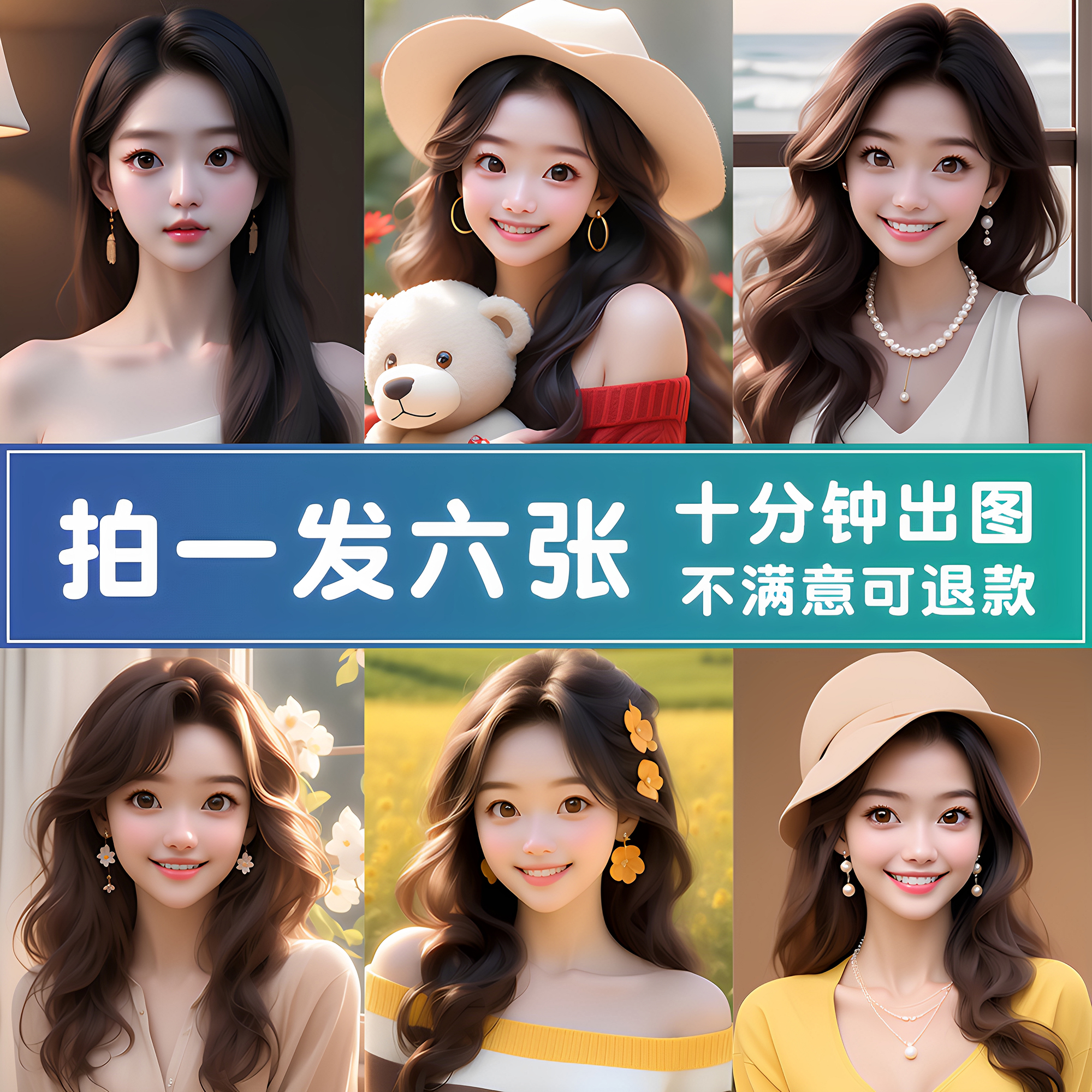 Ai头像定制设计真人照片转漫画3D人像动漫卡通3D抖音同款微信头像 - 图0