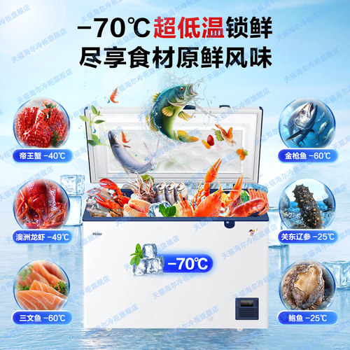 【零下-60/70度】海尔超低温冰柜家用冷冻柜速冻机商用冷柜旗舰店 - 图3
