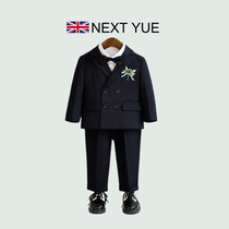 UK NEXT YUE Childrens suit suits autumn winter boy host shows flower boys birthday gown