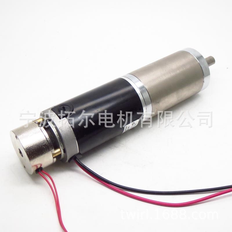 45mm行星减速电机 齿轮箱减速器直流微型减速机12V有刷马达带刹车 - 图1