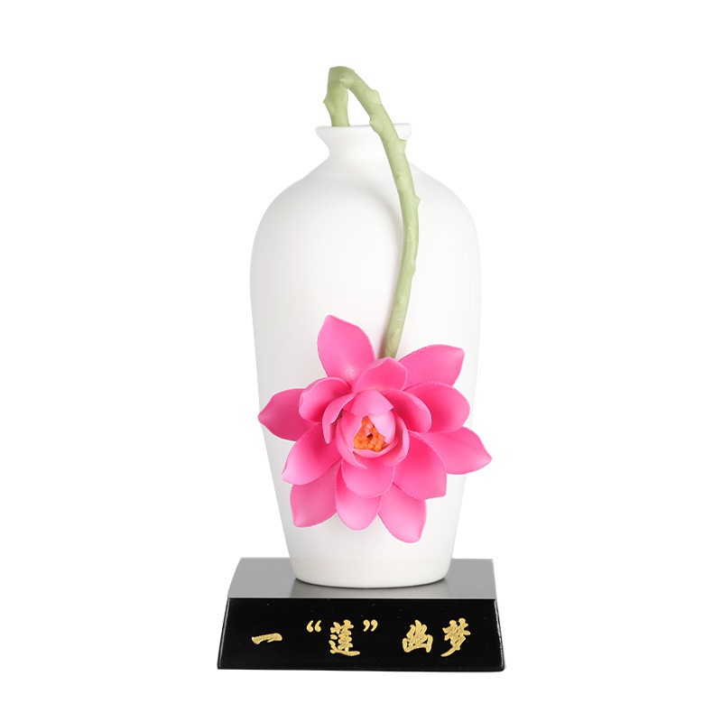 陶瓷手捏小花瓶家居生活装饰品手工捏花创意小瓷瓶插花瓶工艺摆件 - 图3