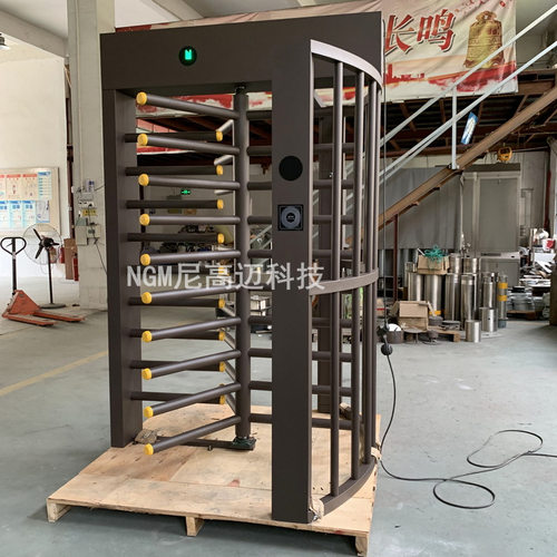 转闸人行道辊栅钢化玻璃旋转门实名制闸机烤漆门禁防尾随全高转闸 - 图0