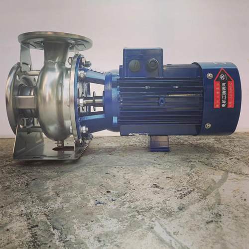 卧式不锈钢洗碗机管道增压泵 惠州沃德海水泵GZA(S)50-32-200/4KW - 图1