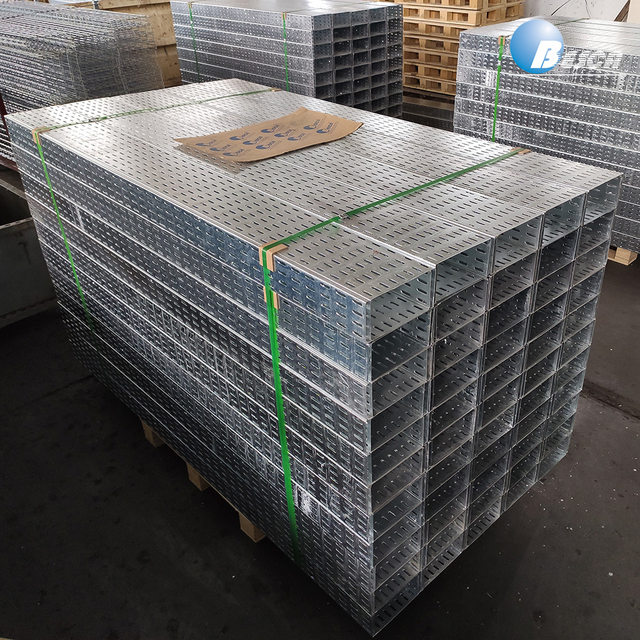 Hot-dip galvanized tray cable tray galvanized tray metal wire trench wiring rack