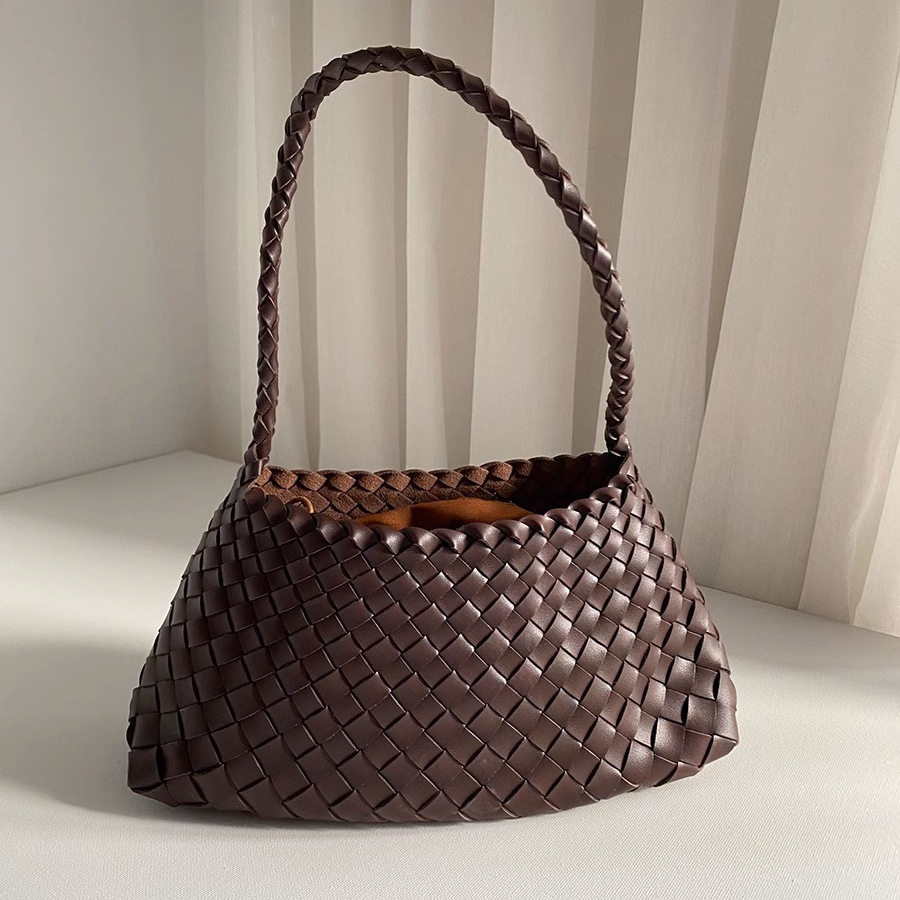 手工编织春夏单肩腋下包复古百搭手提法式菜篮子包高级感子母包女,淘宝优惠券,粉丝福利购,淘宝优惠卷