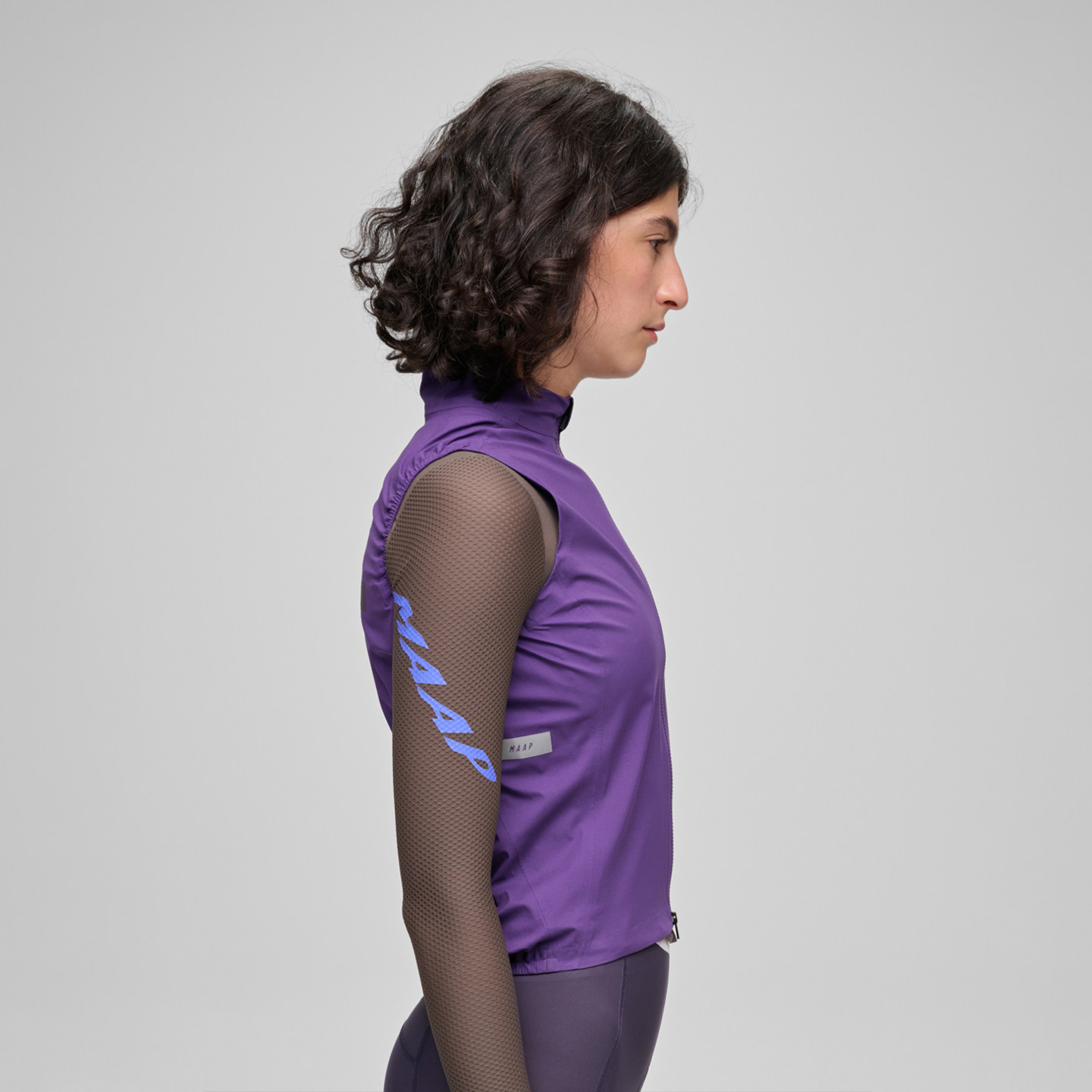 MAAP Women's Windproof and Rainproof Cycling Vest Purple