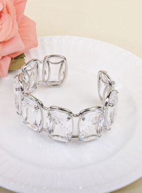 欧美嘻哈手链女几何个性手饰伸缩有弹性潮流朋克夸张手镯女