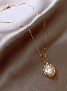 孟子义同款巴洛克珍珠项链女款2025新款爆款颈链轻奢小众锁骨链女