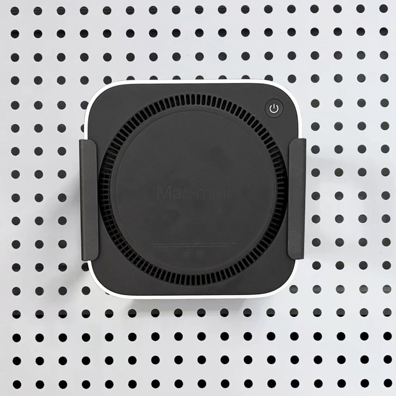 Mac miniM2/M4迷你主机支架洞洞板收纳支架 苹果主机收纳架 - 图0