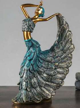 极速欧式怀旧复古人物装饰品摆件家E居客厅书房玄关柜子酒柜工艺