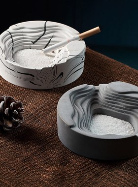 极速.cement marble ashtray home living room decoratWion offi
