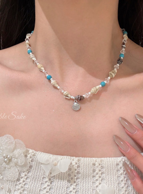 夏至未至天然贝壳串珠项链