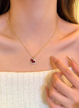 马上好运！本命年红色小马项链