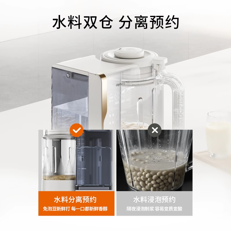 九阳变频轻音破壁机家用全自动豆浆机搅拌料理机烹饪机新品B1U,淘宝优惠券,粉丝福利购,淘宝优惠卷