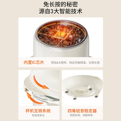 九阳和面绞肉机新款家用多功能小型智能大容量搅拌机料理机 - 图2