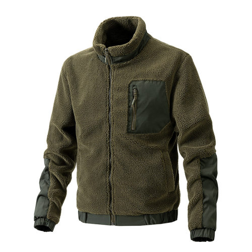 Winter Fleece Jacket Men Warm Streetwear Zipper Coat休闲外套 - 图3