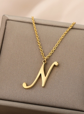 欧美风新品大写A-Z不锈钢