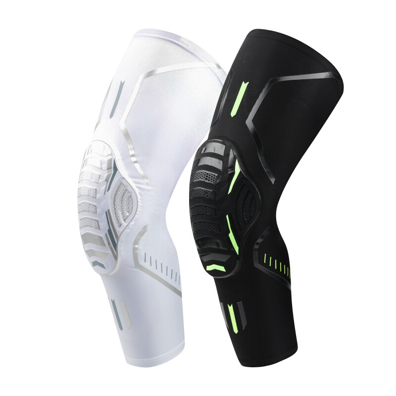 足球护膝护肘护具装备男运动篮球长款蜂窝防撞专业膝盖防护套装 - 图3