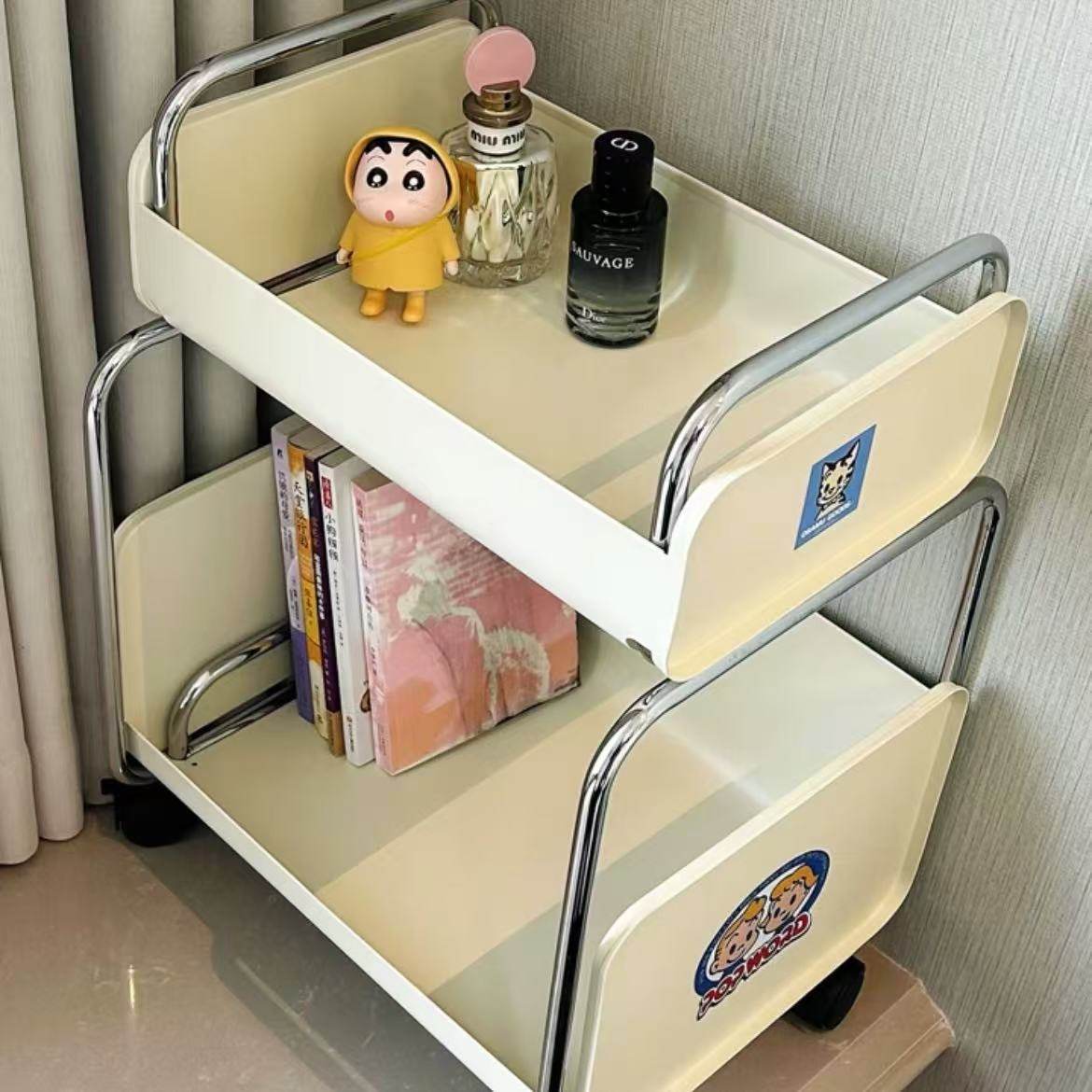 书包置物架可移动小推车书房卧室书本收纳架家用多层桌下储物架子,淘宝优惠券,粉丝福利购,淘宝优惠卷