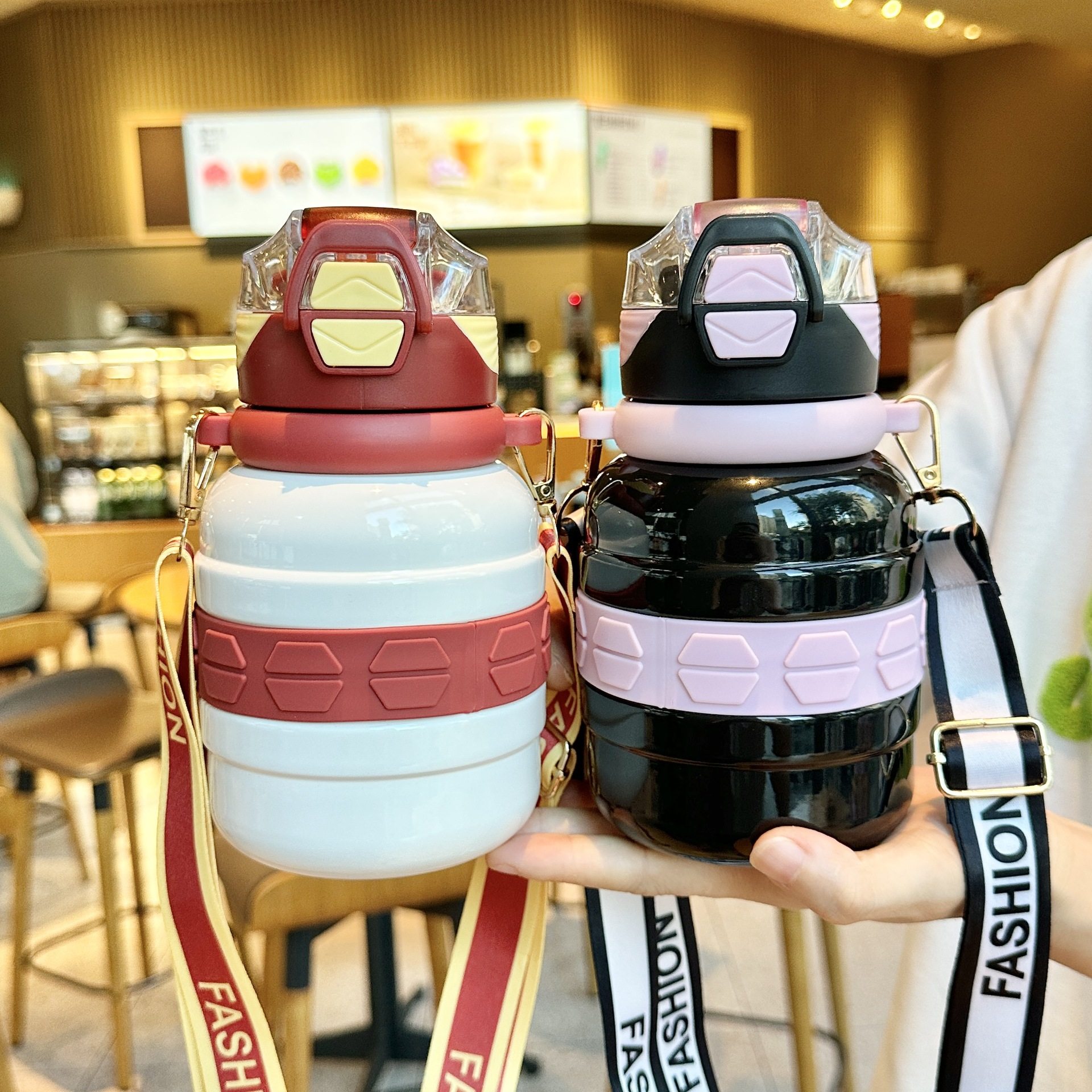 吸管保温杯儿童学生上学专用2025新款高颜值女生士双饮水杯子,淘宝优惠券,粉丝福利购,淘宝优惠卷