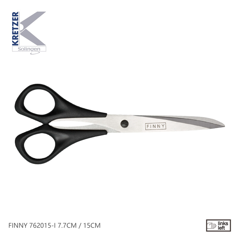 。德国KRETZER 缝纫剪刀左手操作 FINNY NO.762015-I/020家用剪刀 - 图0