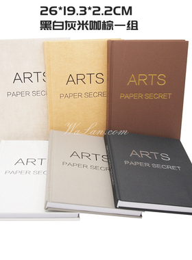 黑白灰外b文装饰书英文仿真书 简约现代样板房 家居酒店书柜摆件