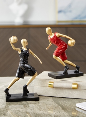 A6L现代简约轻奢篮球摆件家居电视柜酒柜办公室书房卧室桌面软装