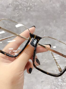 ins网红大框下半框复古茶色墨镜女圆脸显瘦街拍潮流遮阳太阳镜