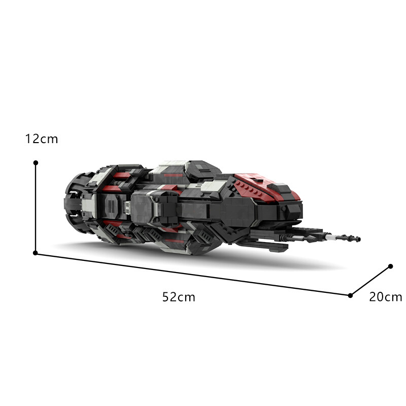 BuildMOC拼装积木玩具苍穹浩瀚罗西南特号太刃轻型护卫舰太空飞船 - 图1