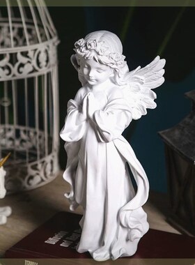 复古怀旧素描天使雕塑欧式小摆件家居客厅摆设P房间生日礼物装饰