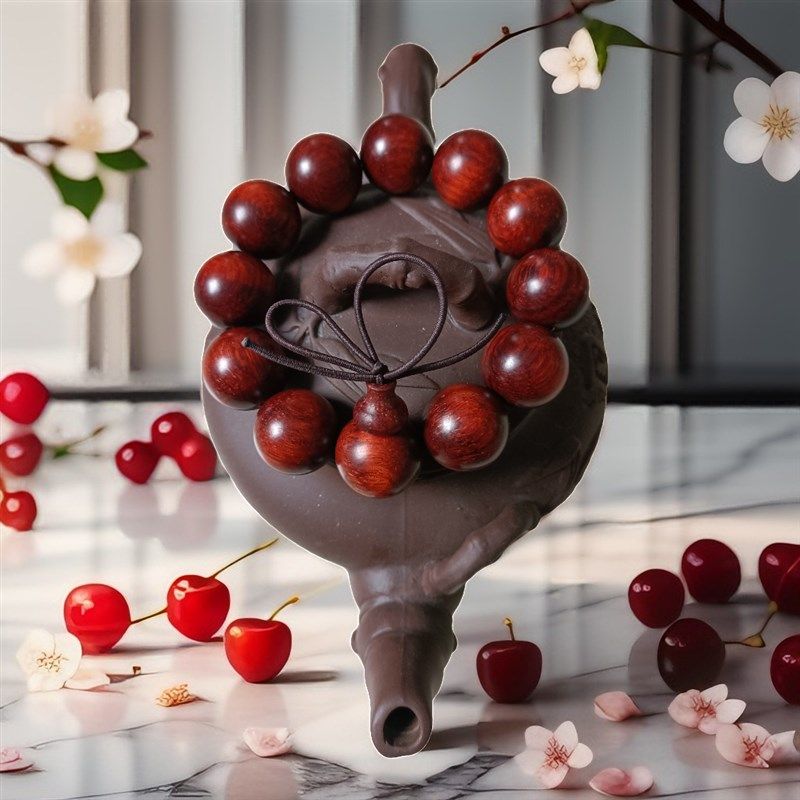 盘缠手串小叶紫檀十八籽文玩佛珠木手链满就送弹力线耐磨自采自销,淘宝优惠券,粉丝福利购,淘宝优惠卷