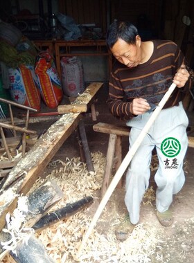 扁担实木木制品扁担柏树扁挑水实木扁旦担抬挑Q运输舞台道具棒棒