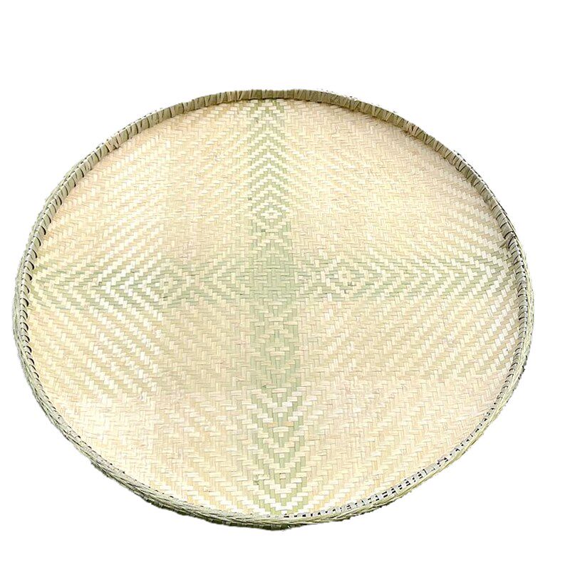 竹编竹制品托盘家用无孔家用圆簸箕装饰绘N画舞蹈晾晒手工收纳筐,淘宝优惠券,粉丝福利购,淘宝优惠卷