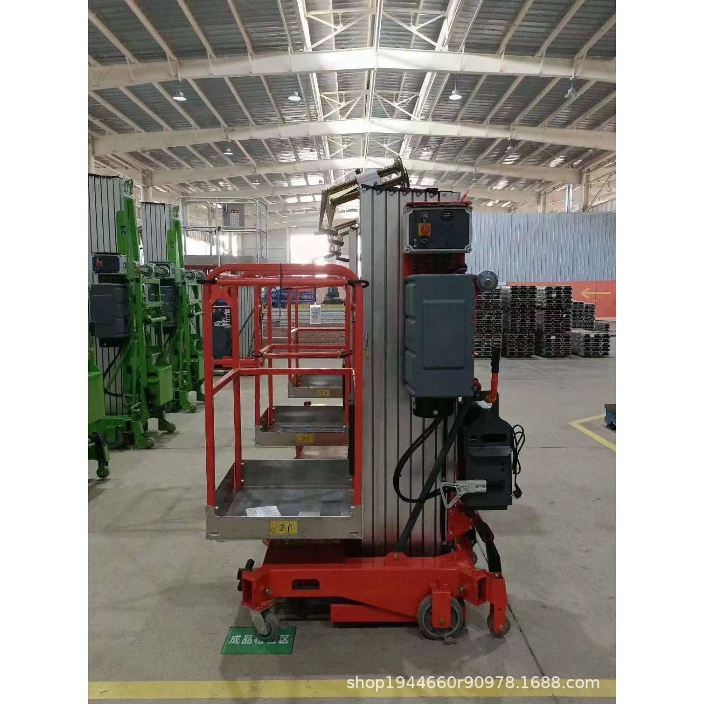 铝合金升降机平台移动式中小型电动单双柱高空作业车家用室内自动 - 图2