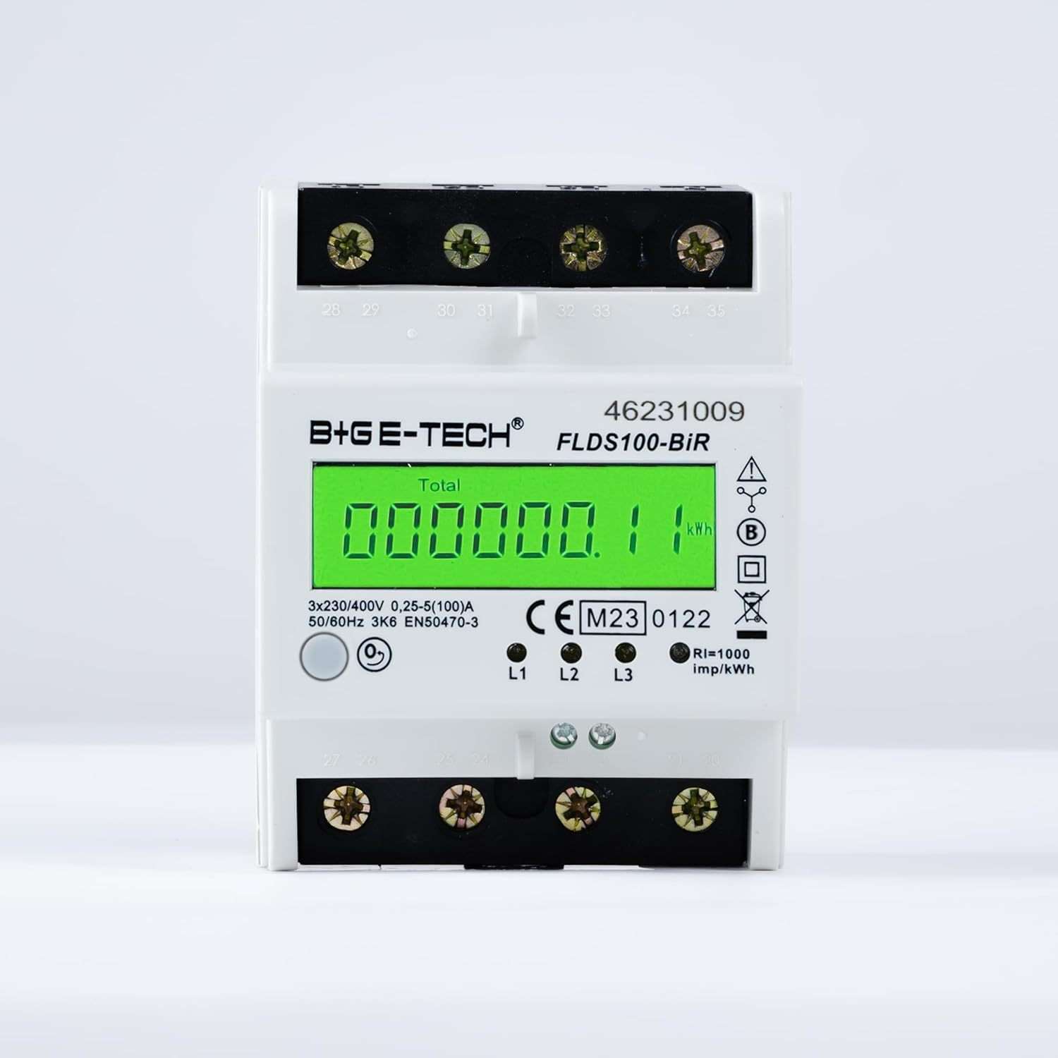 Stromz?hler für TS35 Hutschiene - B+G E-Tech [FLDS100] - M - 图1