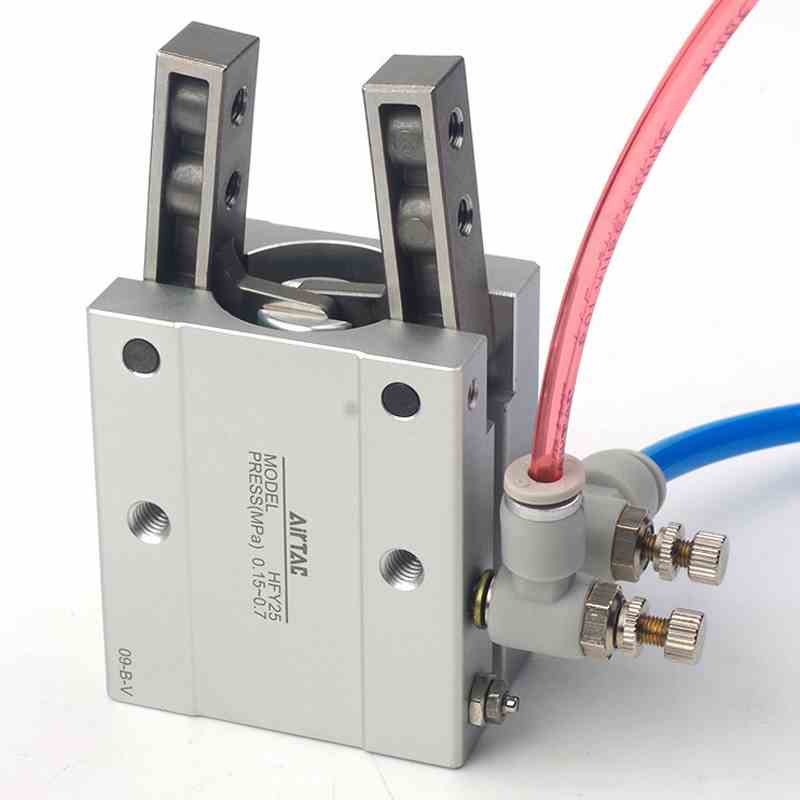 亚德客HFTY16单动常开Y型气动手指HFTY6气缸气爪HFTY10 20 25 32 - 图0